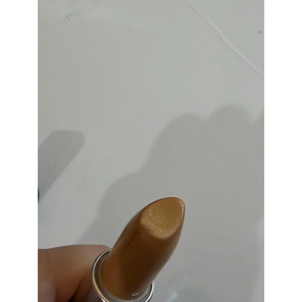 Max Factor Lasting Color Lipstick Mustard Seed Gold Bronze Metallic Vintage Rare